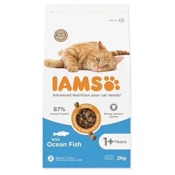 IAMS Cat Adult Ocean Fish granule pro kočky, Hmotnost balení (g): 10 kg