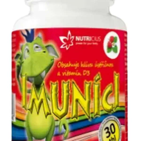 NUTRICIUS Imuníci Hlíva ústřičná s vitamínem D pro děti, cucavé tablety 30 ks