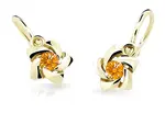 Cutie Jewellery Zlaté detské náušnice C2201-10-X-1 oranžová