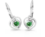 Cutie Jewellery Detské srdiečkové náušnice C2752-10-X-2 zelená
