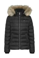 Černá zimní bunda s kapucí