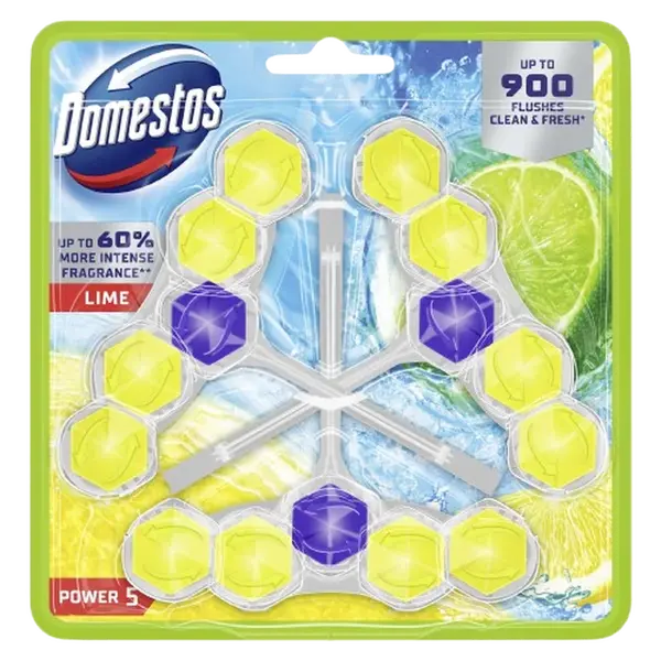 DOMESTOS Power 5 Lime WC blok 3 x 50 g