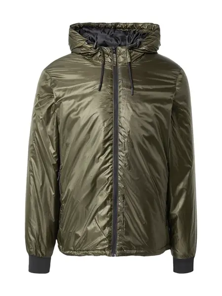 BLEND Prechodná bunda  olivová / čierna