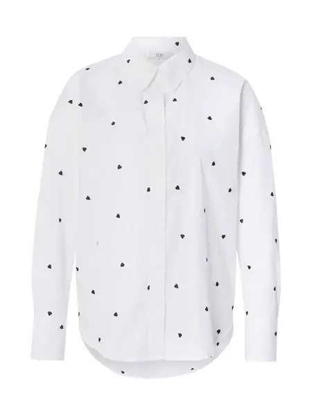 JDY Blúzka  čierna / biela