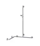 Keuco Plan Care - Držadlo so sprchovou tyčou 80x126 cm, s držiakom sprchy, chróm 34915019611