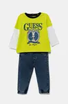 Dětská souprava Guess zelená barva, I5YG05 K8HM4