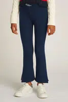 Dětské legíny Tommy Hilfiger tmavomodrá barva, hladké, KG0KG08301