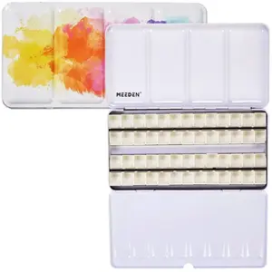 Akvarelová kazeta kovová 52ks barevná