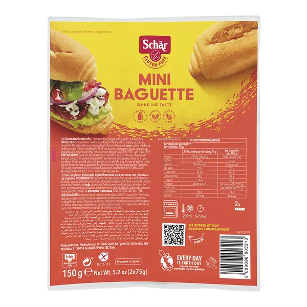 SCHÄR Baguette Mini bezlepkové bagety 150 g