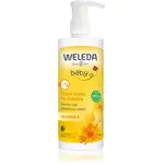 Weleda Baby and Child čisticí mléko na každodenní péči o zadeček s pumpičkou 400 ml