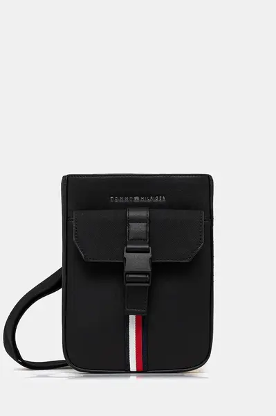 Taštička Tommy Hilfiger černá barva, AM0AM13480