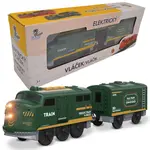 BABU vláčky - Elektrický vláček zelený - set 2 ks