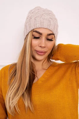 Kesi Fleecová čepice Agnes K239 light beige