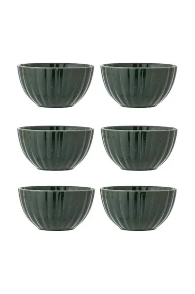 Sada misek Bloomingville Latina 400 ml 6-pack zelená barva
