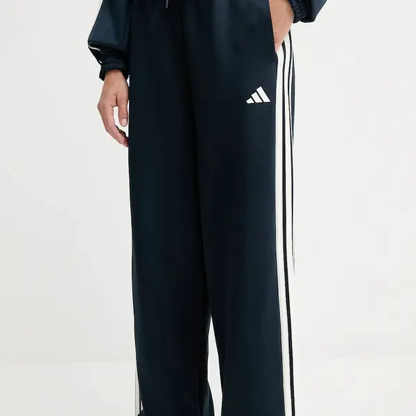 Tepláky adidas Stadium dámské, modrá barva, s aplikací, JW0534