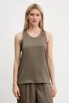 Halenka MICHAEL Michael Kors dámská, zelená barva, hladká, MT540TXAYJ