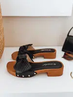 Klapki damskie CHICWOOD czarne Dstreet