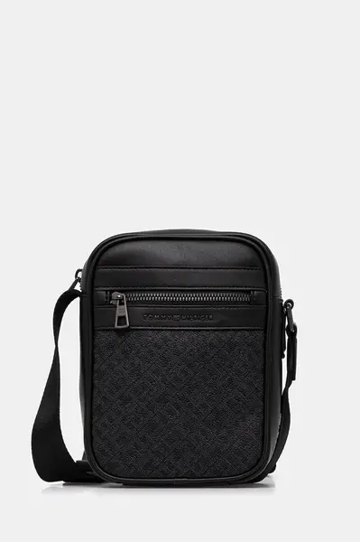 Taštička Tommy Hilfiger černá barva, AM0AM13493