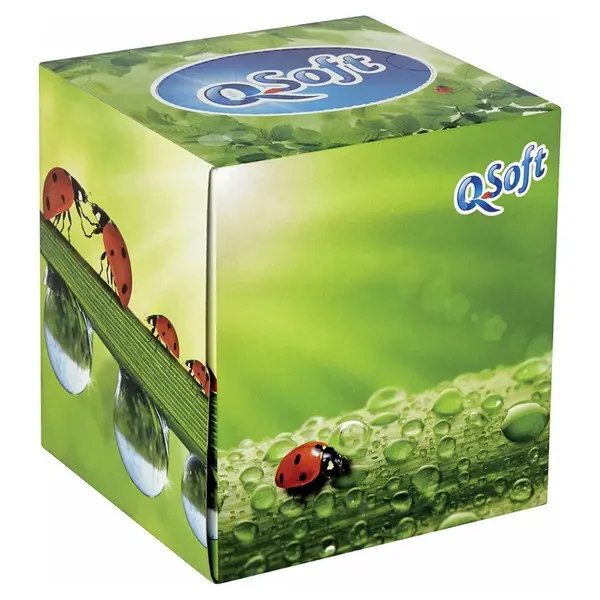 Q SOFT Papírové kapesníky 3-vrstvé Berušky Box 60 ks