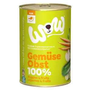 WOW Zelenina a ovoce PUR konzerva pro psy 400 g