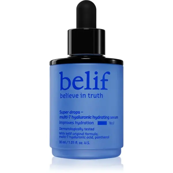 belif Super Drops Multi-7 Hyaluronic Hydrating Serum hloubkově vyživující a hydratační sérum se zpevňujícím účinkem 30 ml