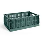 Úložný box HAY Colour Crate L / 18,5 x 34,5 x 53 cm zelená barva
