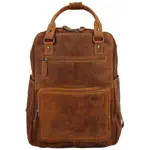 Pánský kožený batoh camel - Greenwood Rufus