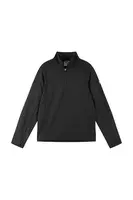 Dětská mikina Reima Meriol černá barva, hladká, 5200441A