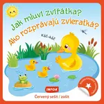 Kulaté samolepky Jak mluví zvířátka? / Ako rozprávajú zvieratká? - červený sešit / zošit
