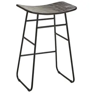 Carryhome BAROVÁ ŽIDLE, černá, tmavě hnědá