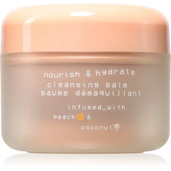 Glow Hub Nourish & Hydrate vyživující čisticí balzám s broskvovým extraktem 100 g