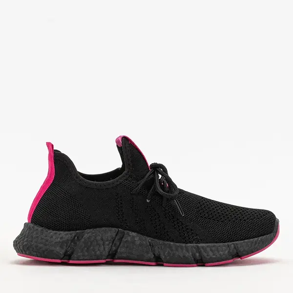 Resti Black and fuchsia women's sports shoes Bommgi - Footwear