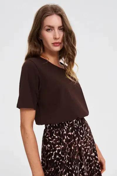 Marisse Plain Brown T-Shirt