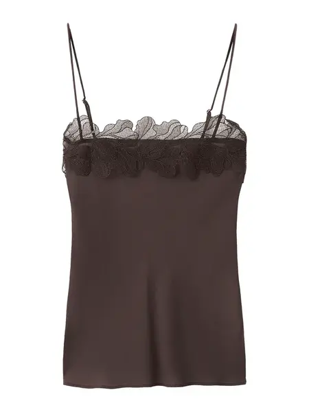 MANGO Top 'LOTUS'  čokoládová
