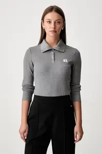Calvin Klein Jeans  tričko s dlouhým rukávem dámské bavlněné s elastanem