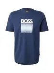 BOSS Tričko 'Insignia'  modrá / biela