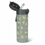 Zopa Termoska na tekutiny s brčkem a silikonovým držákem 350 ml, Wild Gepard 8