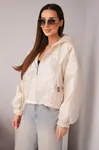 Dámska prešívaná bunda s kapucňou