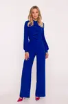 Dámský elegantní overal s volánem - královská modrá