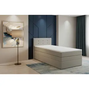 MID.YOU POSTEL BOXSPRING, 90/200 cm, béžová