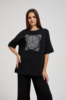 Marisse Women's Blouse L-Ts-4407 Black