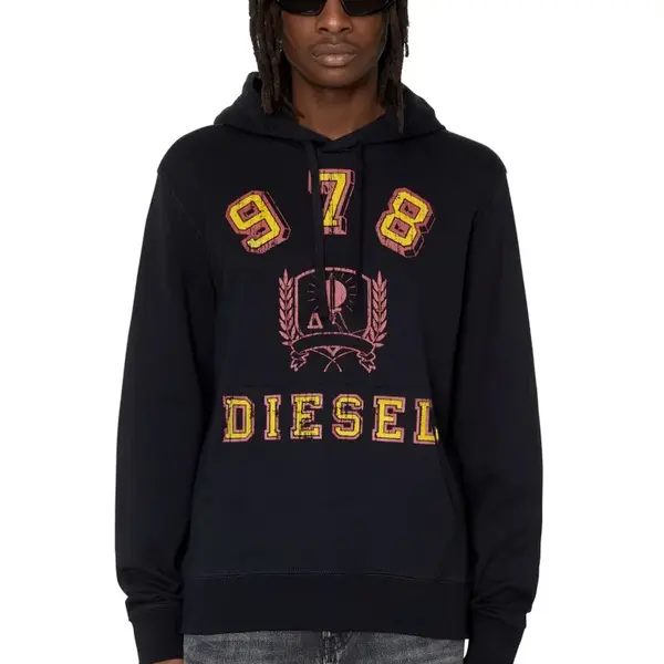 Diesel Sweatshirt - S-GINN-HOOD-E5 SWEAT-SHIRT black