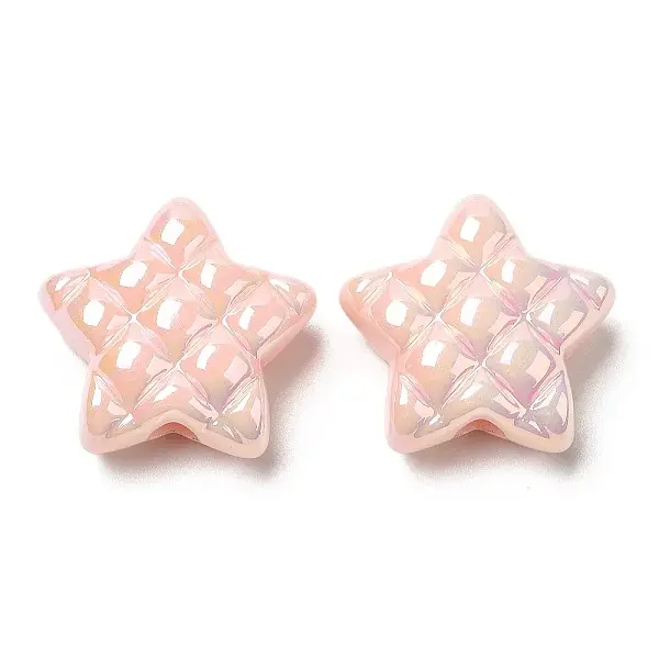 Opaque Acrylic Waffle Beads