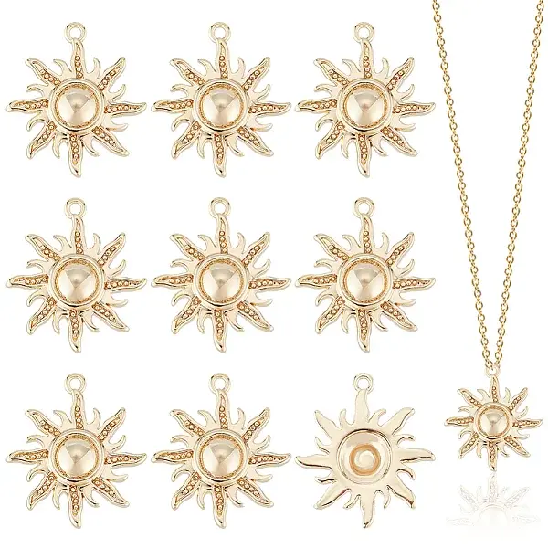 10Pcs Brass Pendants
