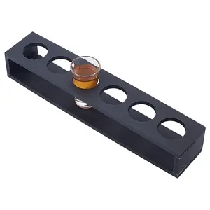 6 Round Holes Acrylic Shot Glasses Holders
