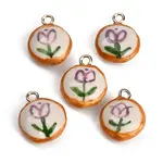 Handmade Porcelain with Brass Pendants