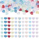 110Pcs 11 Colors Transparent Glass Beads