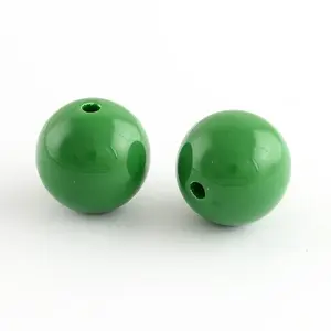 Chunky Bubblegum Round Acrylic Beads