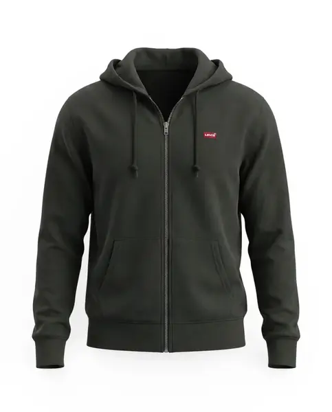 LEVI'S ® Tepláková bunda 'The Original'  tmavozelená