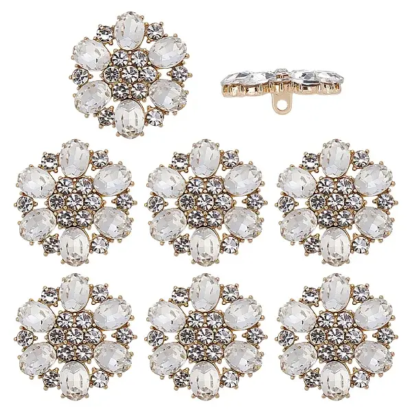 8Pcs Alloy Buttons